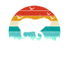 Retro Capybara Silhoutte - Capybaras