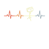 Drum player heart line