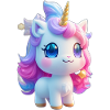 Kawaii Magisches Einhorn
