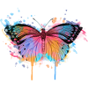 Butterfly with gradient
