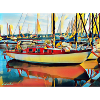 Sailboat at the pontoon