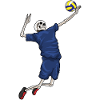 Skeleton Volleyball