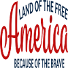 Amerika Land af de frie på grund af de modige