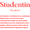 Studentin Definition
