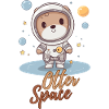 Otter Space, Cute, Comic Style