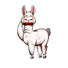 Lama plays harmonica
