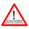 Warnschild: Nicht Ansprechen