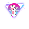 Vaporwave Cow