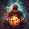 Football from fire aura