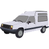 White Rapid Express Van Car
