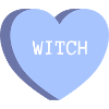 Candy Heart witch