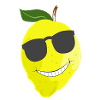Zitrone glücklich