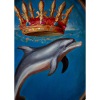 Delfin mit Krone