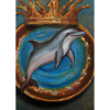 Delfin mit Krone