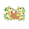 Fleur paresseuse Paresseux Tournesol