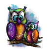 Owls older with young