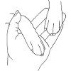 Hand mit Pfote