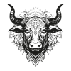Bull Mandala Boho