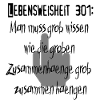 Lebensweisheit 301