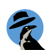 Blue Cool Crow