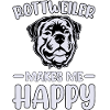 Rottweiler makes me happy
