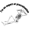 Procrastination expert skeleton