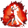 Tango dancing couple