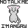 Angry Cat Pixel Art