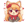 Japanilainen koira Shiba Inu tyttö kirsikankukilla