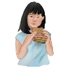 Aranja mange un sandwich