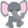 éléphant mignon