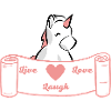 Live, Love, Laugh - White/Rose