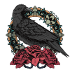 Raven with Rosary