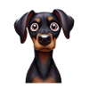 Adorable Doberman Puppy Graphic