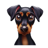 Charming Doberman Pinscher Art