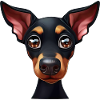 Charming Doberman Portrait