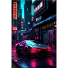 Auto Neon Stadt