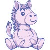 süßes Stofftier Pferd