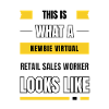 Neuling virtueller Einzelhandelsverkäufer