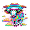 Alien Psychodelic Cow