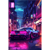 Auto Neon Stadt