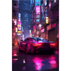Auto Neon Stadt