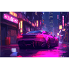 Auto Neon Stadt