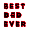 BEST DAD EVER mit Herzchen