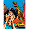 Dinosaur Attack Cartoon