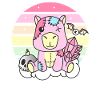 Kawaii Gothique Capybara Pastel Goth