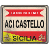 t-shirt Aci Castello welcome sign