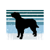 Briquet Griffon Vandea Cane Silhouette Retro Sun