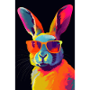 Rabbit with Sunglasses