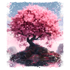 Ästhetische Kirschblüte Schöner Sakura-Baum